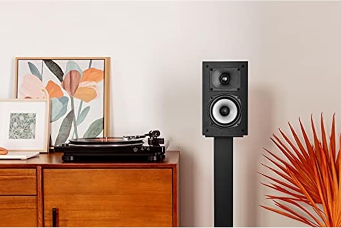 Polk Monitor XT20 Pair of Bookshelf or Surround Sound Speakers - Hi-Res Audio Certified, Dolby Atmos & DTS:X Compatible, 1" Terylene Tweeter & 6.5" Dynamically Balanced Woofer (Pair, Midnight Black)