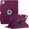Fintie Rotating Case for iPad Pro 11-inch (M5) 2025 / (M4) 2024 - [Built-in Pencil Holder] 360 Degree Swiveling Smart Stand Protective Cover, Auto Sleep/Wake, Purple