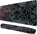 Rcege Large Mouse Pad for Desk - Gaming Mouse Pad with Stitched Edges, Anti-Slip Base for Keyboard and Mouse(Dazzle Black, 31.5L x 15.8W inches)