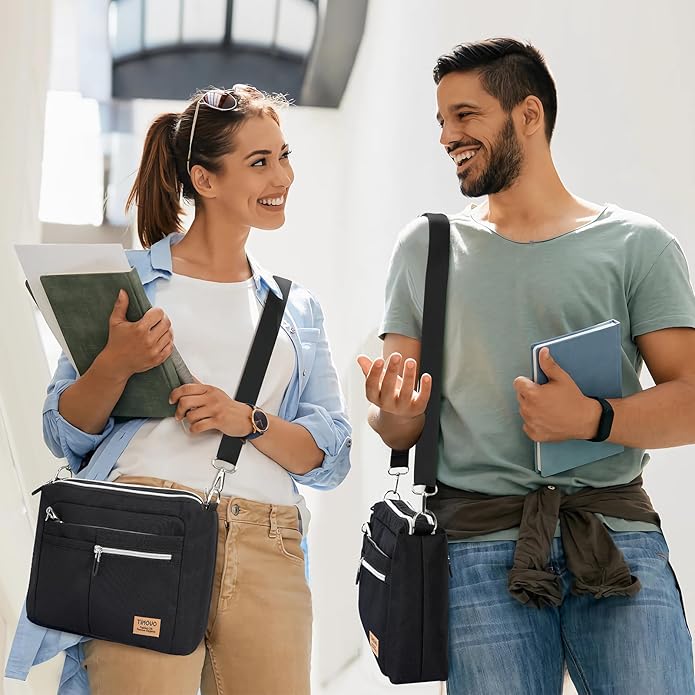 TiMOVO 9-11 Inch Tablet Sleeve Bag for iPad 11-inch A16 2025, Galaxy Tab A9 Plus 11", Anti-Theft Deisgn & Shoulder Strap