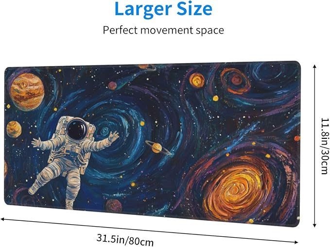 Mouse Pad Gaming - Large Mouse Pad for Desk with Waterproof Surface & Durable Design Desk Mat for Desktop & Office Accessories (Cosmic Odyssey)