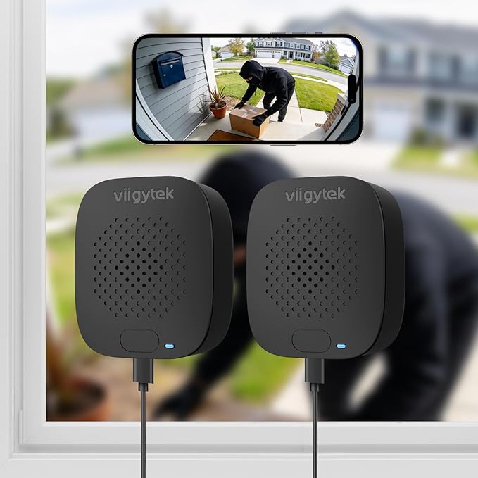 3K 5MP Window Security Camera, 2.4/5GHz WiFi Cameras for Home Security for Indoor & Outdoor Monitoring, Anti-Reflection Night Vision, AI Human Detection, 24/7 Continuous Recording (2Pack)