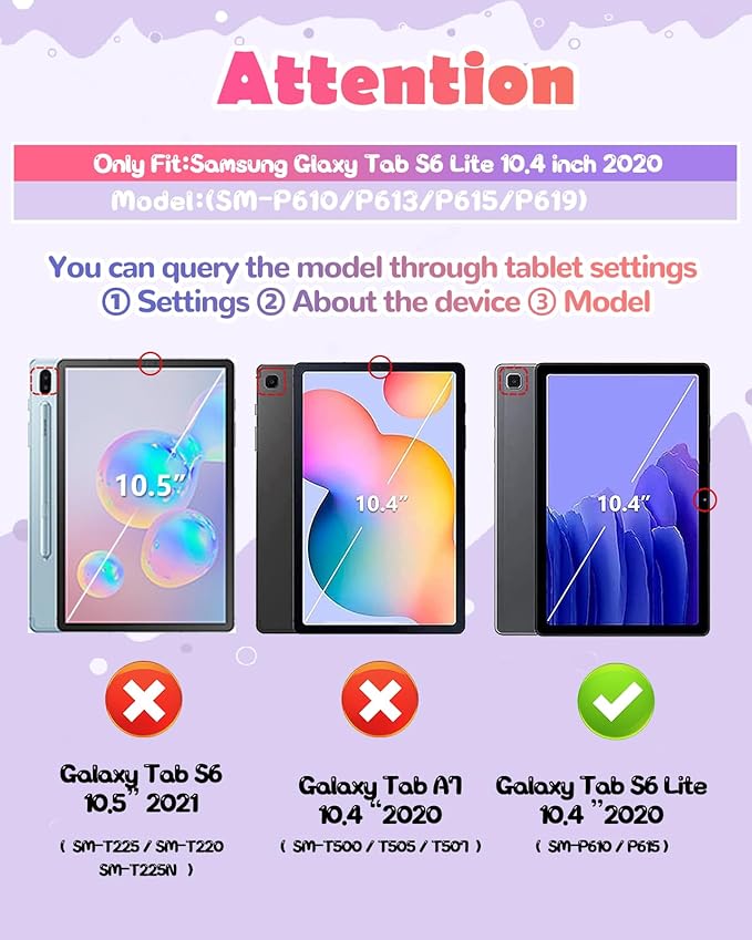 Wazzasoft for Samsung Galaxy Tab S6 Lite 10.4” Case Girls Cute Cat Kawaii Cover Girly 3D Cartoon Women Kitten with Rotating Handle Stand & Strap Soft Silicon Funda for Samsung S6 Lite Tablet Cases