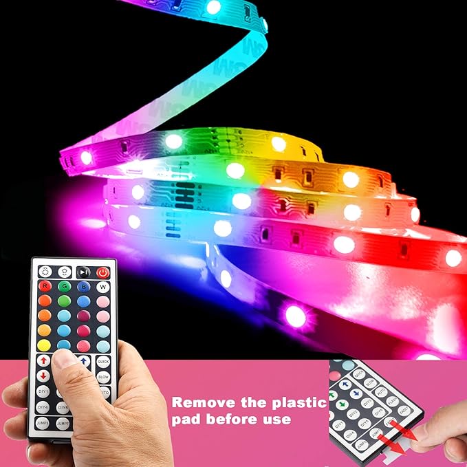 phopollo 100ft Led Strip Lights, 5050 Led Lights for Bedroom, Kitchen, Home Decoration