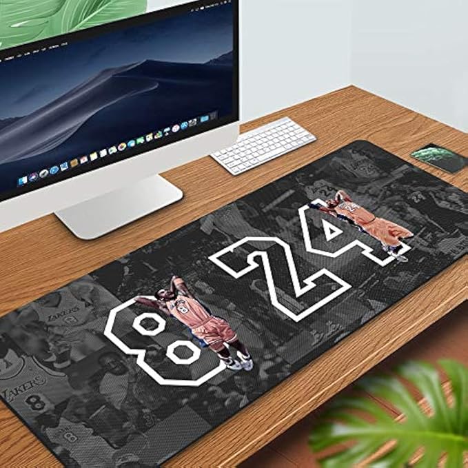 31.5x11.8 Inch Non-Slip Long Extended Large Gaming Mouse Pad with Stitched Edges XL Laptops Keyboard Mouse Mat(8&24)