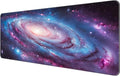 Thin Extended Gaming Mouse Pad （31.5 * 11.8 * 0.08 inch） with Stitched Edges Large Mousepad Long XXL Keyboard and Mouse pad Desk Mat for Gaming Office & Home - Spiral Galaxy