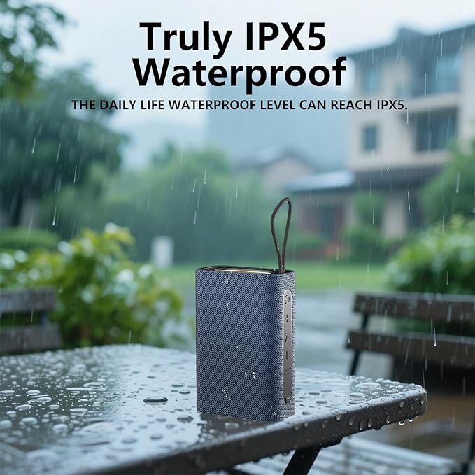 BYANDBY Speaker, Portable Wireless Bluetooth Speakers, Wireless Stereo Pairing, 10W Stereo Sound, BT 5.3, Bassup, Electronics for Home, Shower, Outdoors, Travel(1PCS, Blue)