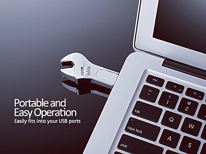 128GB USB 3.0 Flash Drive Metal Wrench High Speed Jump Drive Data Storage Silver