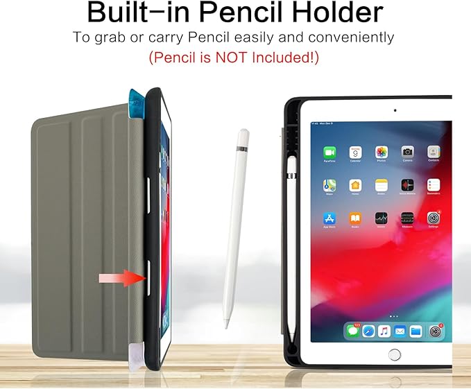 Vimorco for iPad 6th/5th Generation Case 2018/2017, for iPad Air 2/Air Case 2014/2013, for iPad Cases 6th/5th Generation 9.7-inch Cover Pencil Holder/4 Viewing Stands/Typing Stand/Slim, Ocean Beach