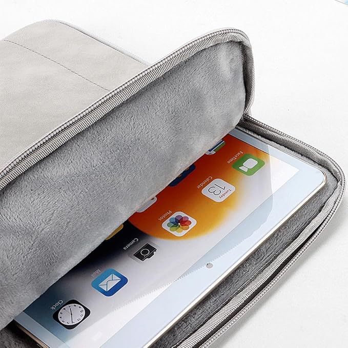 CAAORDKSO 6-7 Inch Protective Sleeve Carrying Case for 6" 6.8" 7" Kindle, All-new Amazon Kindle Paperwhite, Basic Lux 4 E-Book Reader 6ʺ,Kobo Libra Colour eReader 7”/Kobo Clara BW eReader 6" Case,Grey