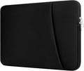 Laptop Sleeve Case with Zipper Accessory Pocket Compatible with 17 inches HP Asus Lenovo Padded Computer Pouch Cover Shockproof Protective for 17” to 17.3” Laptop/Chromebook/Tablet,Black