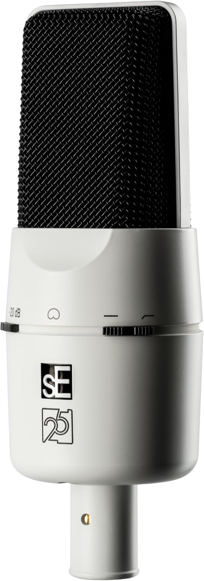 SE ELECTRONICS X1 A 2C Large Diaphragm Condenser Microphone with 100 Hz Filter & -20 dB Pad - XLR Condenser Mic for Singing & Instruments - Professional Studio Microphone for Recording (White)