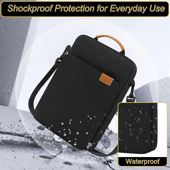 Tablet Shoulder Bag -Premium Padded Sleeve with Detachable Strap(Modular Compartment, Shockproof Design)