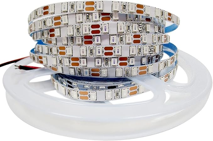 12V LED Strip Lights, 5mm Wide Ultra Narrow Red 16.4ft SMD 2835 IP20 120 LEDs/M, Total 600 LEDs Rope Light Strip for Bedroom, Kitchen, Advertising Decoration