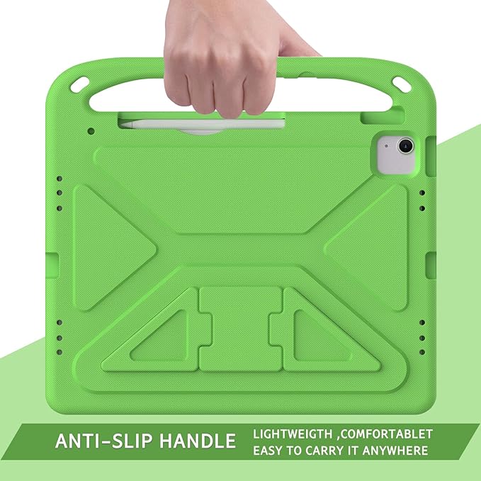 ATOOZ Kids Case for iPad air 13 inch 2024 2025 2026 (M2 M3 M4) / iPad Pro 13 inch (M4 M5), Cover with Shockproof Handle Stand for iPad Pro 13 7th /8th Gen 13" Tablet (Green)