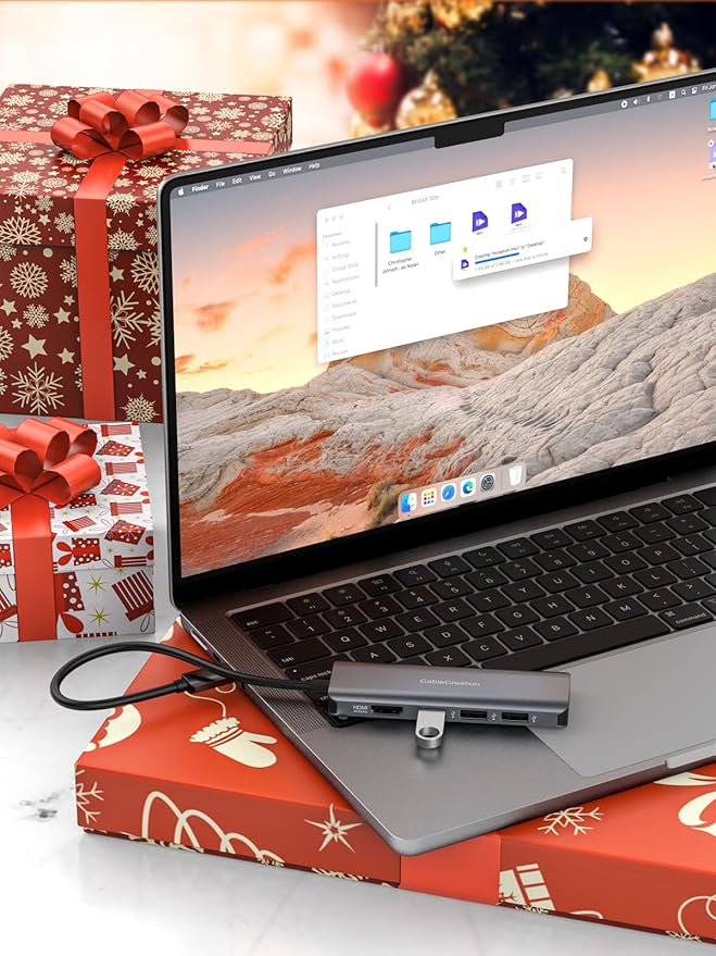 CableCreation USB-C Hub 4K 60Hz, 5-in-1 USB C Multiport Adapter with HDMI and 3 USB 3.0 Ports, 100W Power Delivery, Compatible with MacBook Pro, MacBook Air, Mac mini, iPad Pro, Surface Pro, XPS