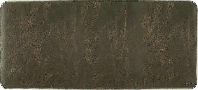 Londo Top Grain Leather Extended Mouse Pad – Large Desk Mat for Office & Gaming, Smooth Writing Surface, Non-Slip Base, Durable & Stylish Workspace Accessory