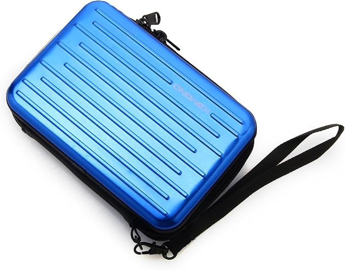 KAYOND Anti-Shock Silver Aluminium Carry Travel Protective Storage Case Bag for 2.5" Inch Portable External Hard Drive HDD USB 2.0/3.0 (Blue)