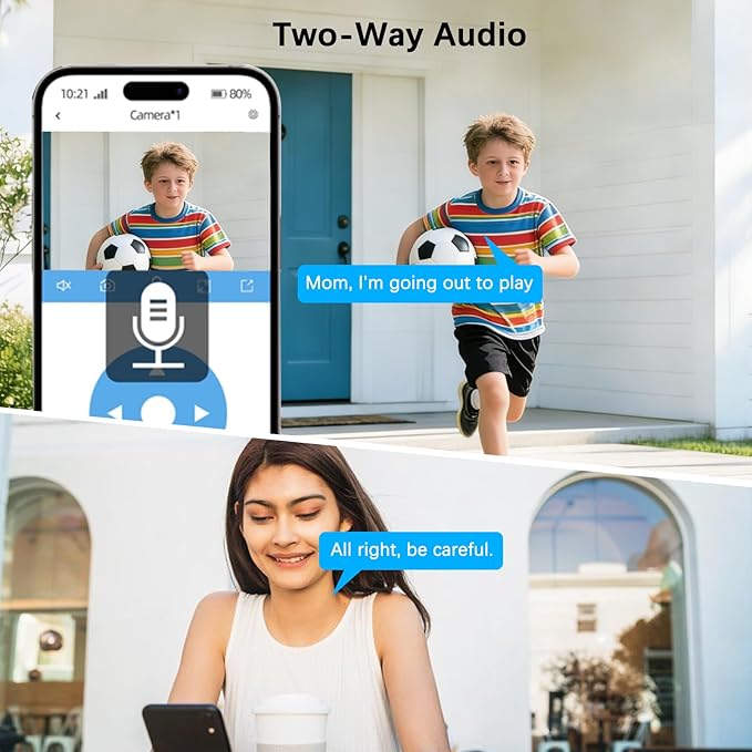 Solar Security Cameras Wireless Outdoor, Solar-Powered, No Subscription,Home Security Cameras with 4MP Color Night Vision, Auto Tracking, Pan & Tilt, Spotlight & Siren, 2.4 & 5G WiFi