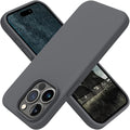 OTOFLY Designed for iPhone 15 Pro Case, Silicone Shockproof Slim Thin Phone Case for iPhone 15 Pro(6.1 inch), (Space Gray)