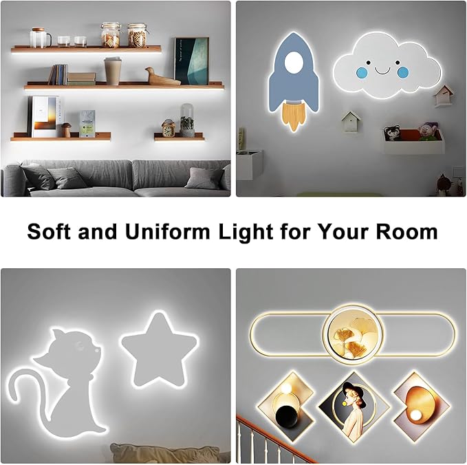 Tatazone White COB Led Strip Light Max with RF Remote, 16.4ft 6500K CRI93+ Dimmable Ultra Bright Daylight White COB Light Strip, Indoor COB Led Lights for Mirror, Kitchen, Room, Cabinet, Closet