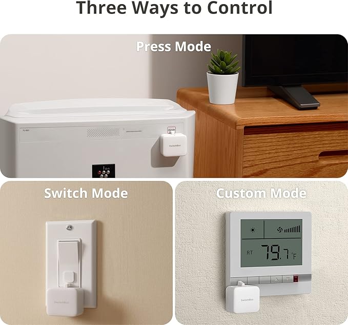 SwitchBot Universal Remote Control with Hub Mini Matter Enabled with Bot and Remote, Control 25 IR/Bluetooth Devices and 10 Scenes, Compatible with TV/AC/SwitchBot BLE Devices