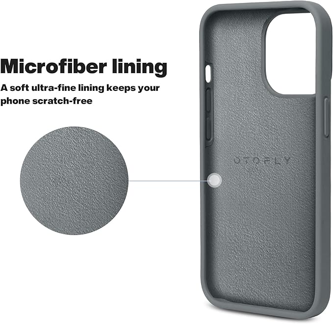 OTOFLY Designed for iPhone 13 Pro Max Case, Silicone Shockproof Slim Thin Phone Case for iPhone 13 Pro Max 6.7 inch (Space Gray)
