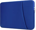 Laptop Sleeve Case with Zipper Accessory Pocket Compatible with 15.6 inches HP Dell Asus Lenovo Padded Computer Pouch Cover Shockproof Protective for 15.6” Laptop/Chromebook/Tablet,Blue