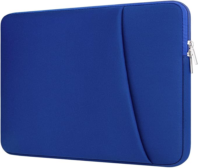 Laptop Sleeve Case with Zipper Accessory Pocket Compatible with 15.6 inches HP Dell Asus Lenovo Padded Computer Pouch Cover Shockproof Protective for 15.6” Laptop/Chromebook/Tablet,Blue