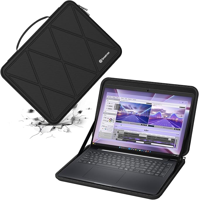 Smatree Hard EVA Protective Sleeve Case Compatible for 15.6 inch DELL 15 DC15250/DC15255, Anti-Shock and Waterproof Laptop Bag (X8275)