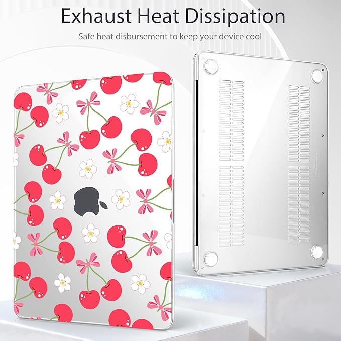 Tuiklol for 2026 MacBook Neo 13 Inch A18 Pro Chip Case, (Model A3404) Anti-Scratch Anti-Drop Slim Hard PC Shell Case with Shockproof Protective MacBook Neo Laptop Cover,Cherry