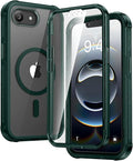 Diaclara Magnetic Designed for iPhone 16e / 17e Case, Full Body Rugged Case with Built-in Touch Sensitive Anti-Scratch Screen Protector, Soft TPU Bumper Case for iPhone 16 17 e 6.1" (Clear Green)