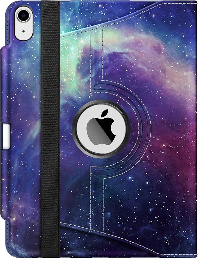 Fintie Rotating Case for iPad Air 11-inch M4/M3/M2 (2026/2025/2024), iPad Air 5th (2022) / 4th Generation 10.9 Inch - 360 Degree Rotating Protective Stand Cover with Pencil Holder, Galaxy