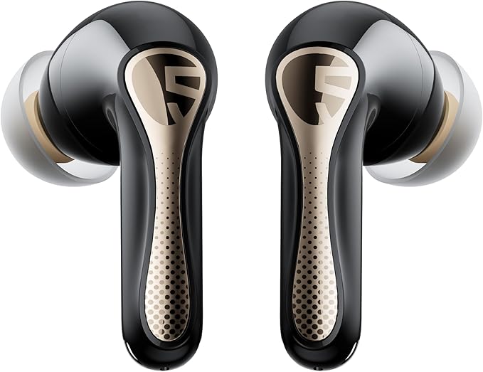 SoundPEATS Air5 Pro+ Wireless Earbuds, xMEMS Warm Treble Hi-Res Audio, LDAC & aptX Lossless, Hybrid Driver Earbuds with 10mm Composite Speaker, 55dB AI Adaptive ANC, Bluetooth 5.4, Weightless Comfort,