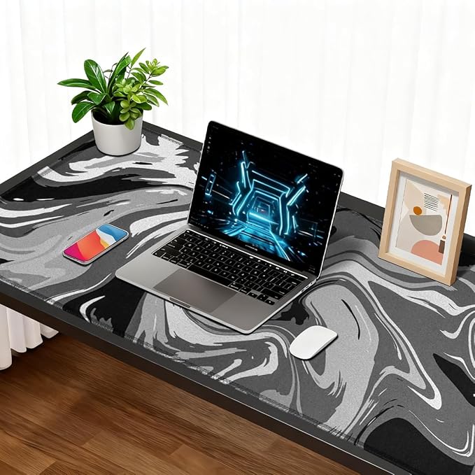 Large Mouse Pad for Desk - Gaming Mouse Pad with Stitched Edges, Anti-Slip Base, for Keyboard and Mouse