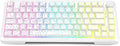 E-YOOSO Topographic RGB Mechanical Keyboard with Knob, 75% Gasket Hot Swappable Custom Gaming Keyboard, Side Printed PBT Keycaps, Tri-Mode Bluetooth/Wireless/Wired 81 Keys Compact Design﻿