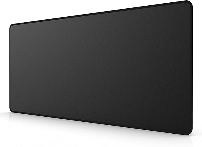 ETZ Large Gaming Mouse Pad,31.5 x 11.8 × 0.12 in with Stitched Edges,Extended Mousepad,Durable Non-Slip Natural Rubber Base,Washable Keyboard Pad,Desk Pad for Gamer,Office & Home,Black.