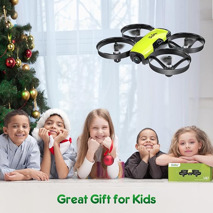 Loolinn | Drones for Kids 8+ Gift with Camera - Mini Drone with 90° Adjustable Camera, Safe for Kids, Photos and Videos, Includes three batteries (Gift for Kids)
