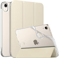 MoKo Case Fit New iPad mini 7 (A17 Pro) 2024, iPad mini 6th Generation Case 2021 (8.3-inch), iPad mini 6 Case, Soft TPU Translucent Frosted Back Cover Case for iPad mini 7th, Champagne Gold