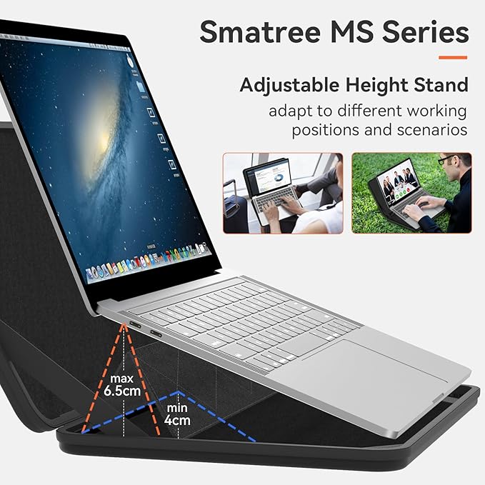 Smatree MS59T Hard EVA Protective Sleeve Case with Stand Compatible for 14 inch HP Elite C645 G2 Chromebook/Elite C640 14