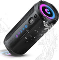 Coioc Portable Bluetooth Speaker, Bluetooth 5.4 Speaker, Dual Speaker with LED Display, Deep Bass,30H Playtime, Colorful RGB Lights,IPX7 Waterproof,TWS pairing for Outdoor/Home/Party/Travel,Gift Ideas