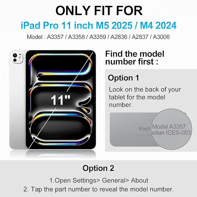 iPad Pro 11 Inch Case M5 2025/M4 2024, Heavy Duty Shockproof Protective Case with Screen Protector, 360° Rotating Stand Hand Strap Shoulder Strap Kids Cover Apple Pencil Holder