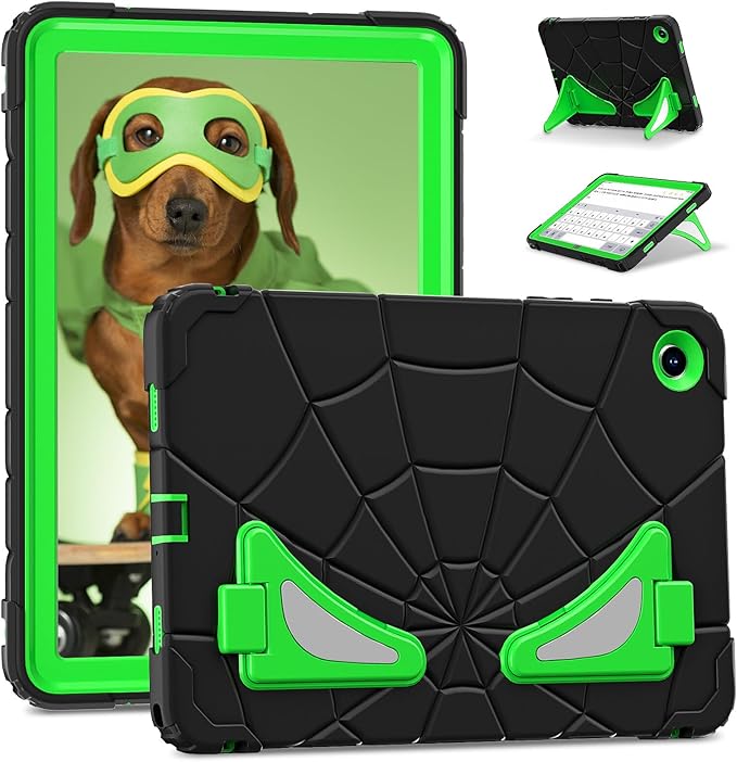 AKABEILA Compatible with Samsung Galaxy Tab A9 Plus 11 inch (SM-X216B)(2023) Tablet Case，Lightweight Shockproof Rugged Protective Cover with Kickstand for Kids Children Boys Babies Dark Green