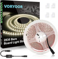 Warm White LED Strip Lights, 32.8ft Dimmable Bright Rope 3000K LED Light Strip, White 12V 600 LEDs Flexible Tape Lights for Bedroom, Mirror, Kitchen Decoration