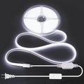 ALITOVE 110V 120V LED Strip Lights Waterproof 16.4ft COB Style Super Bright Daylight White LED Strip Lights 6000k CRI90+ for Indoor Outdoor Home Commercial Lighting(No Remote Version)