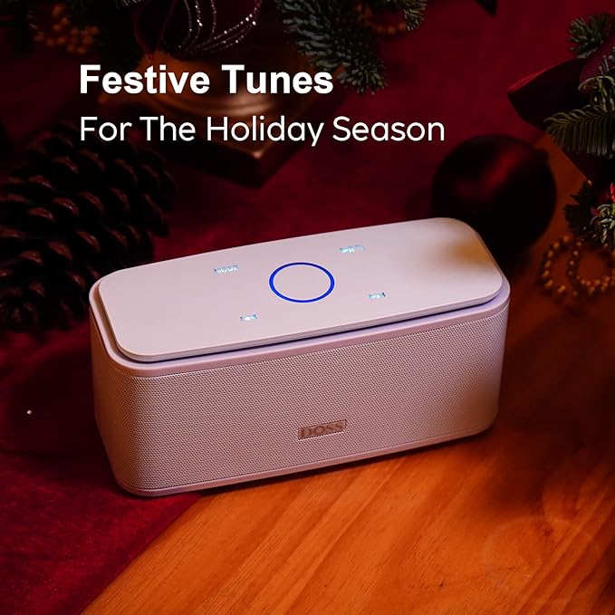 DOSS SoundBox Touch Wireless Bluetooth Speaker-12W HD Sound with Rich Bass, IPX5 Waterproof, 20H Playtime, Handsfree, for Gatherings, Home, Office, Outdoor, Travel-Upgraded