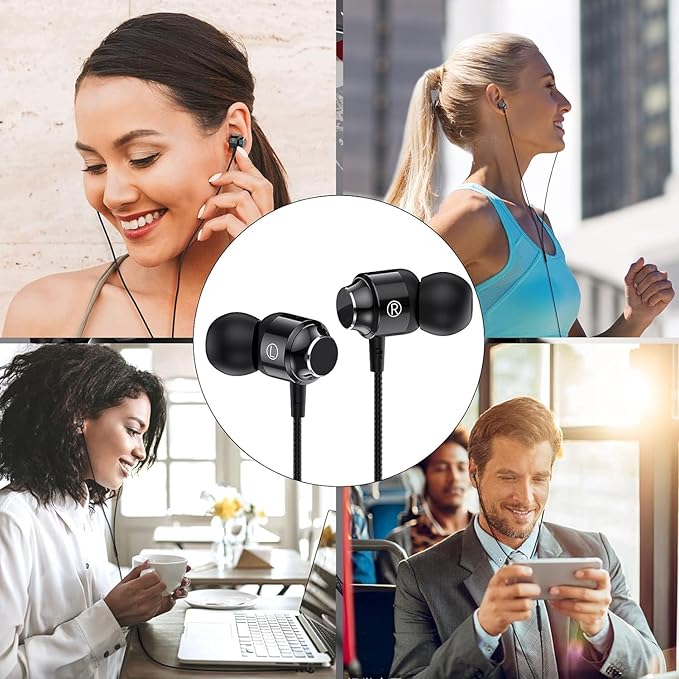 2Pack - Wired Earbuds for iPhone Headphones with Lightning Plug [ Mic Volume Control HiFi Stereo Noise Cancelling ] Earphones Wired Ear buds Compatible with iPhone 14 13 12 11 Pro Max/XR/XS/X/8/7