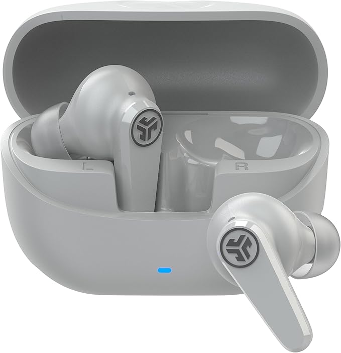 JLab, Go Pods ANC, True Wireless Earbuds, Active Noise Cancelling, Bluetooth, Cloud White