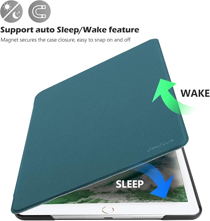 ProCase Cover for iPad Air 3 10.5" 2019 / iPad Pro 10.5 2017 Case, Slim Stand Protective Folio Case Smart Cover for iPad Air 10.5" (3rd Gen) 2019 / iPad Pro 10.5" 2017-Teal