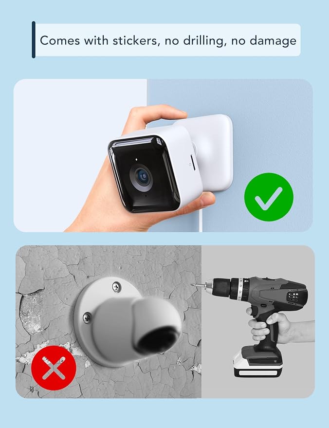 GNCC 2K Indoor Security Camera, 2 Packs Cameras for Home Security Wi-Fi Cameras, Motion/Sound Detection, Night Vision, 2-Way Audio, Real-Time Alert, Cloud & SD Card Storage, 2.4G WiFi Only